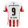 Levné PSV Eindhoven De Jong 9 Domácí Fotbalové dresy 2025-26 Krátký Rukáv